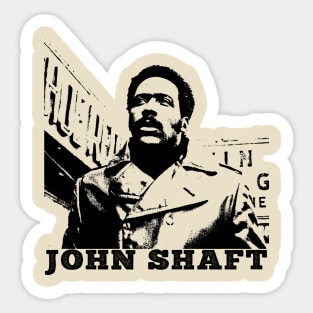 John Shaft Vintage Sticker